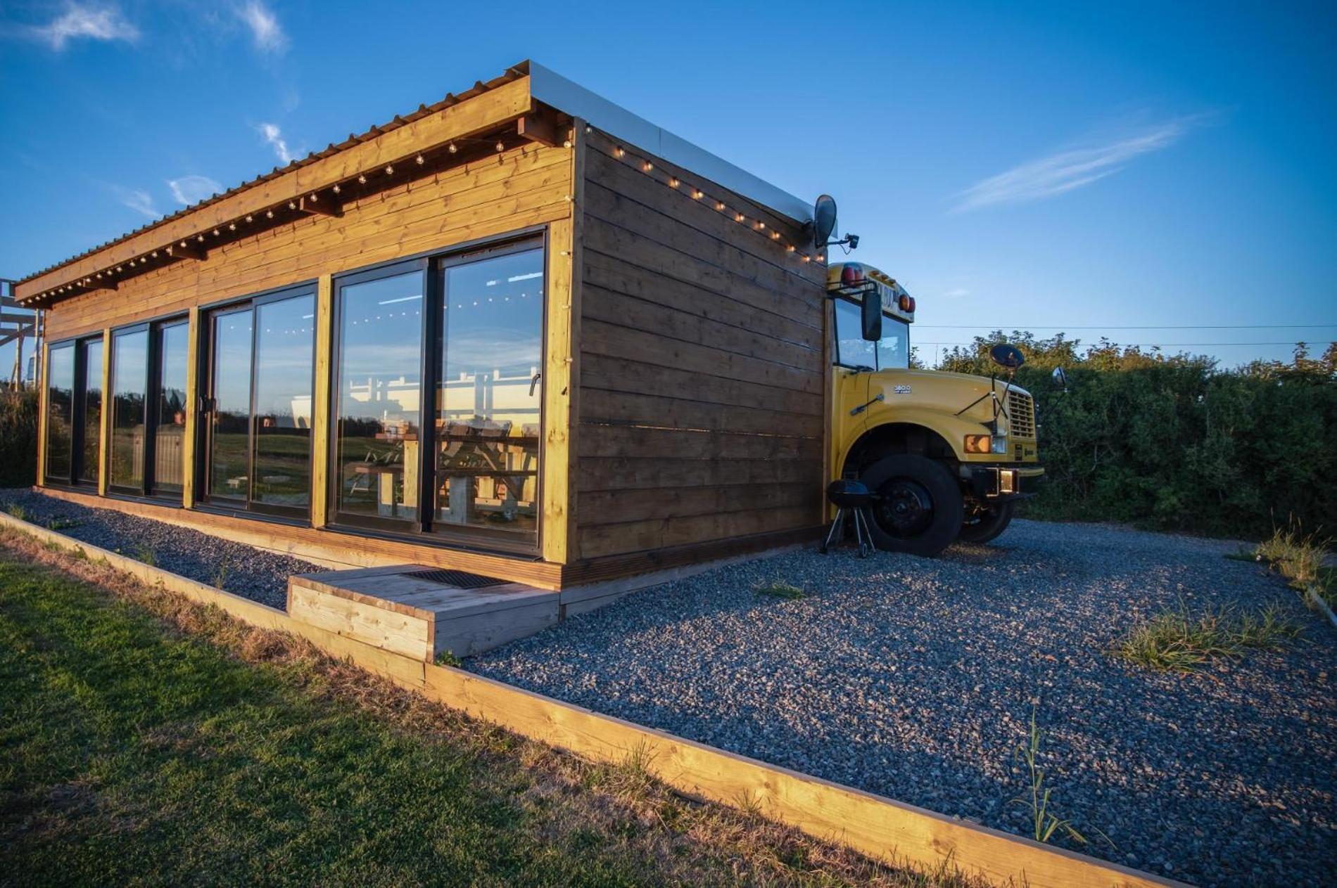 American School Bus - 1 Bedroom - Blossom Farm - Tiers Cross Johnston Экстерьер фото